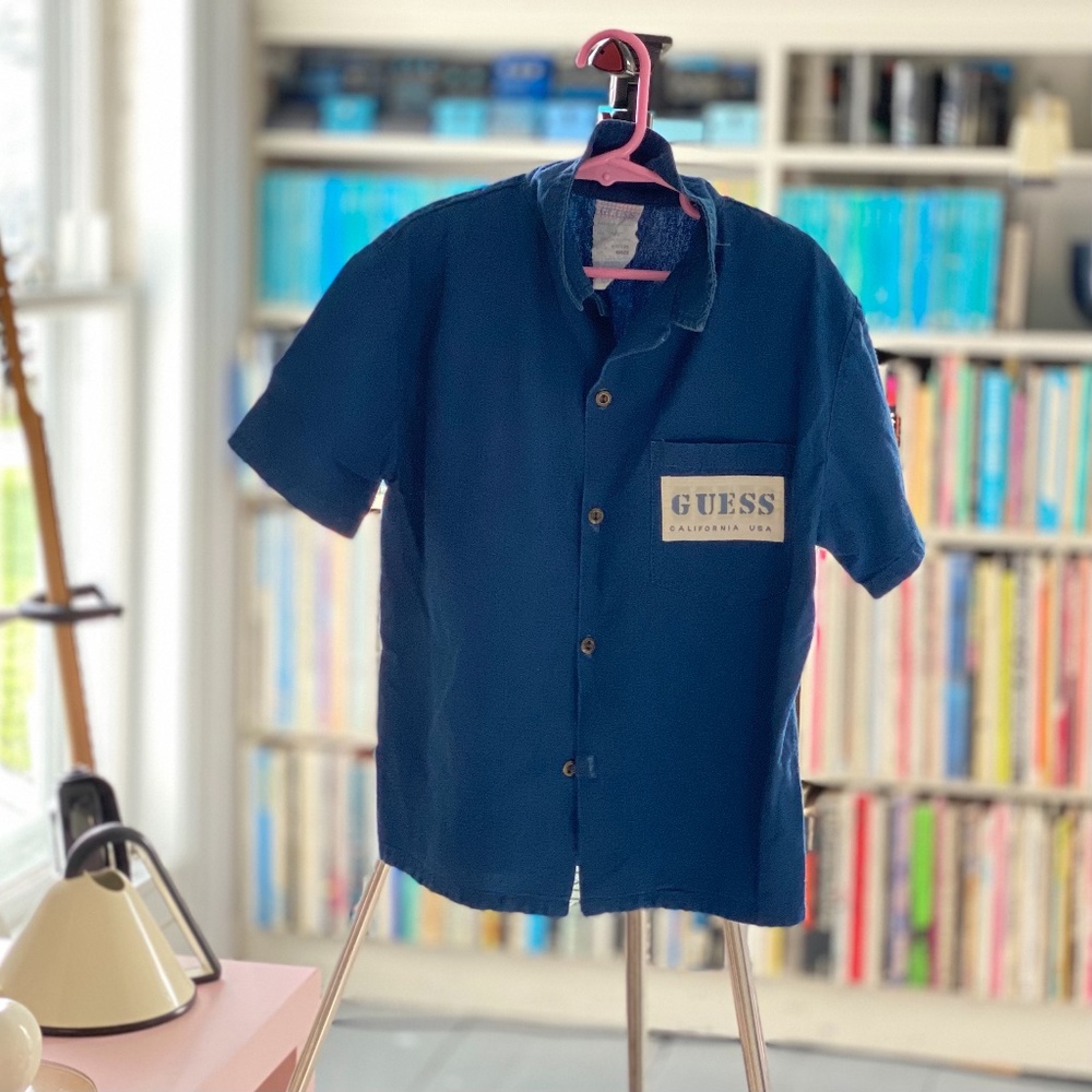 Vintage Guess indigo cotton child’s shirt